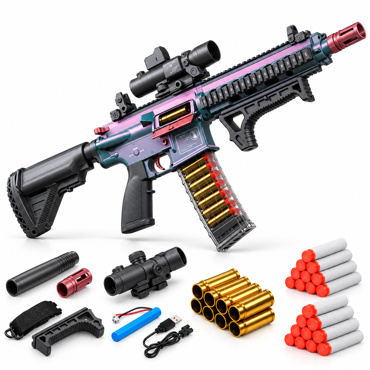 Boltfront | Shell-Ejecting Foam Dart Blaster Kit