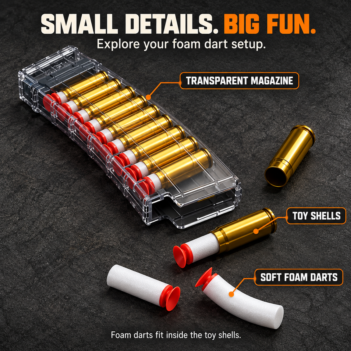 Boltfront | Shell-Ejecting Foam Dart Blaster Kit