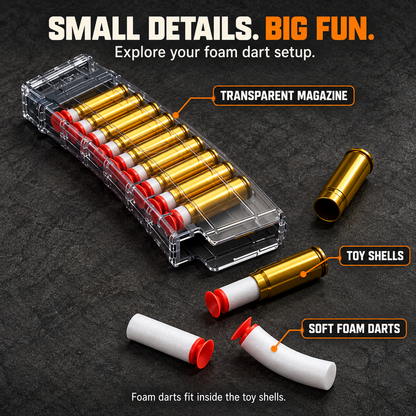 Boltfront | Shell-Ejecting Foam Dart Blaster Kit