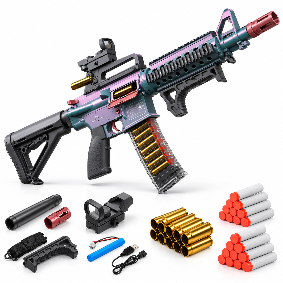 Boltfront | Shell-Ejecting Foam Dart Blaster Kit